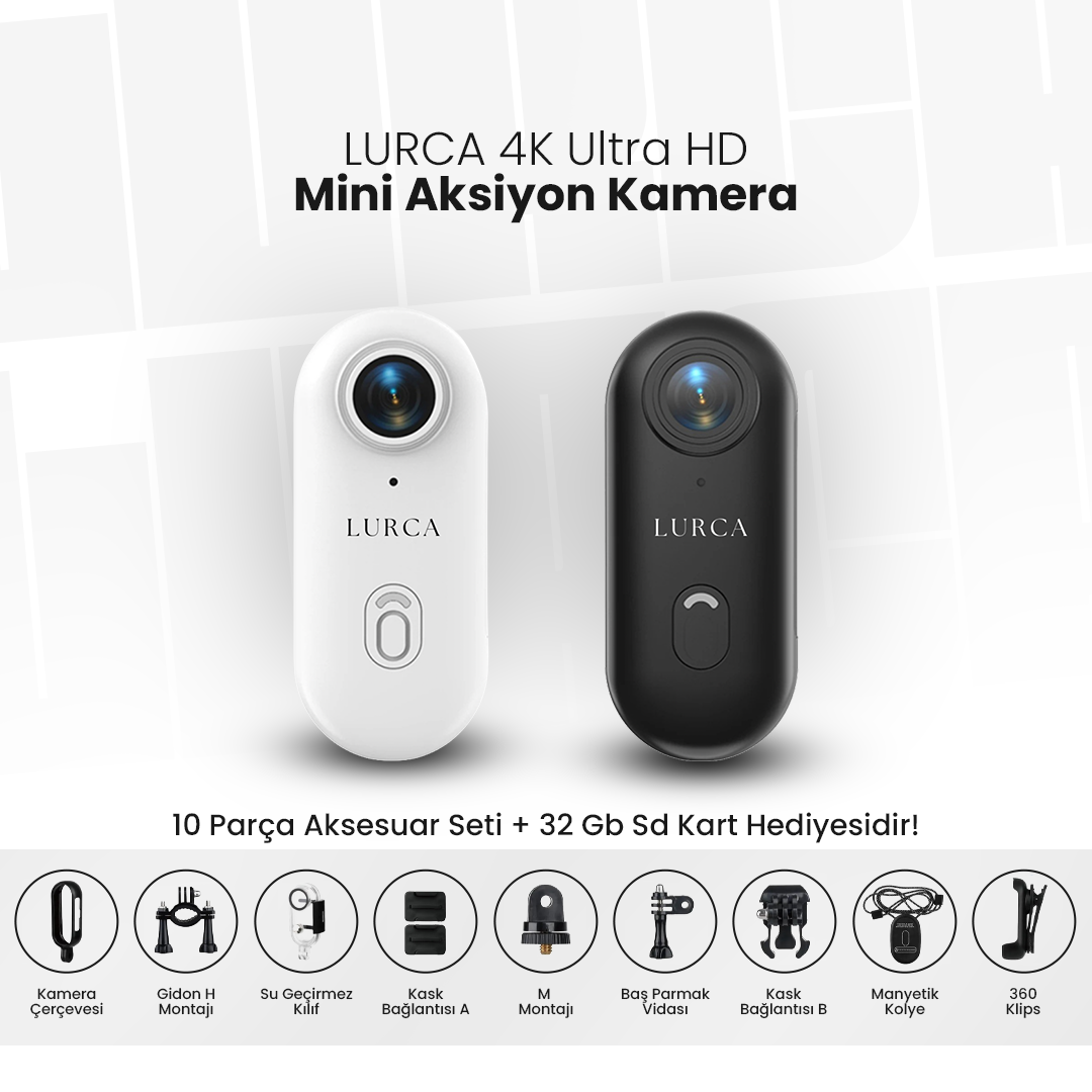 LURCA™ 4K Ultra HD Mini Aksiyon Kamerası