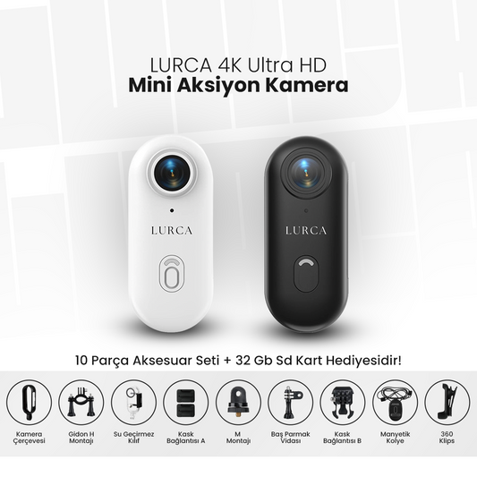 LURCA™ 4K Ultra HD Mini Aksiyon Kamerası