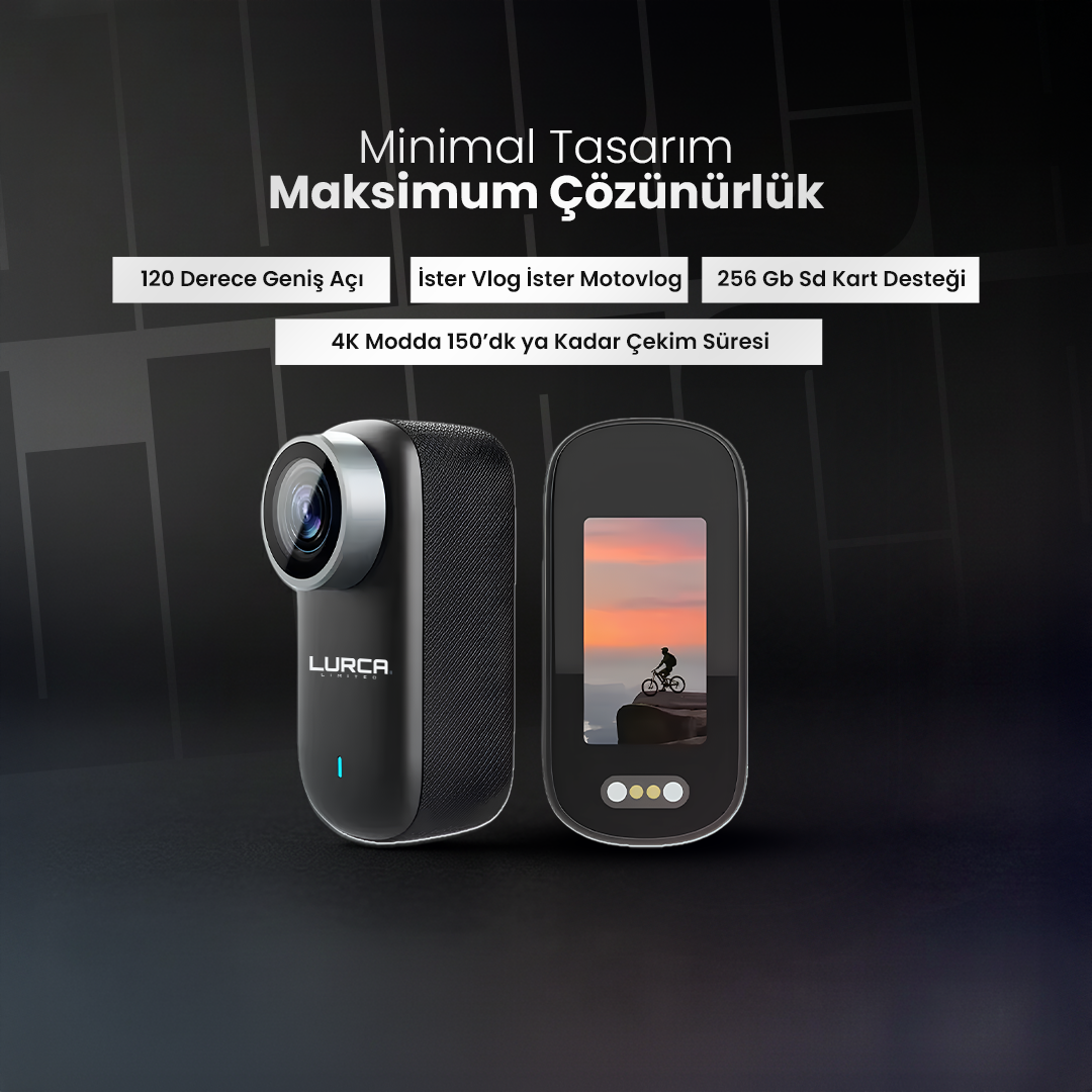 LURCA™ Vision Pro 4K Aksiyon Kamerası