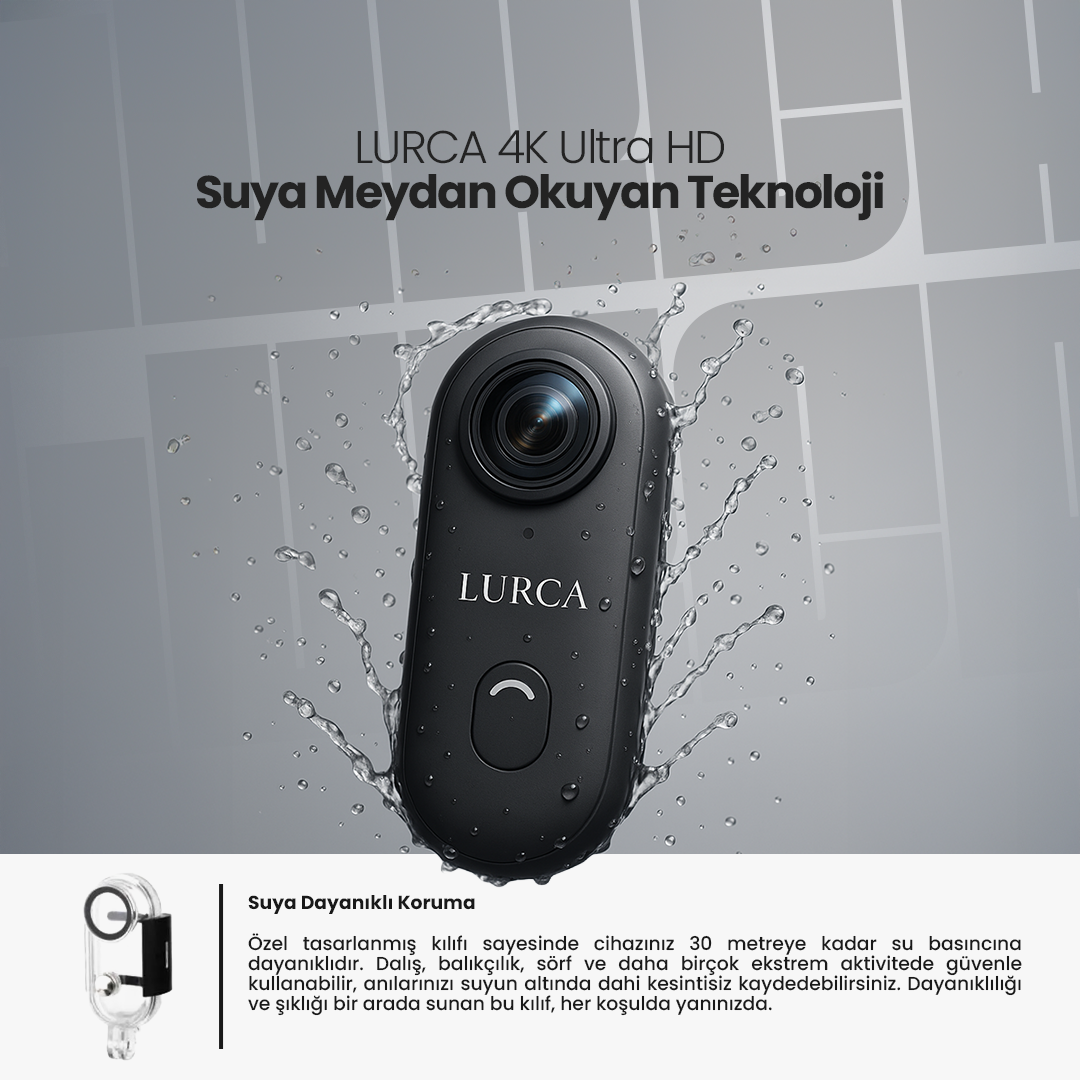 LURCA™ 4K Ultra HD Mini Aksiyon Kamerası