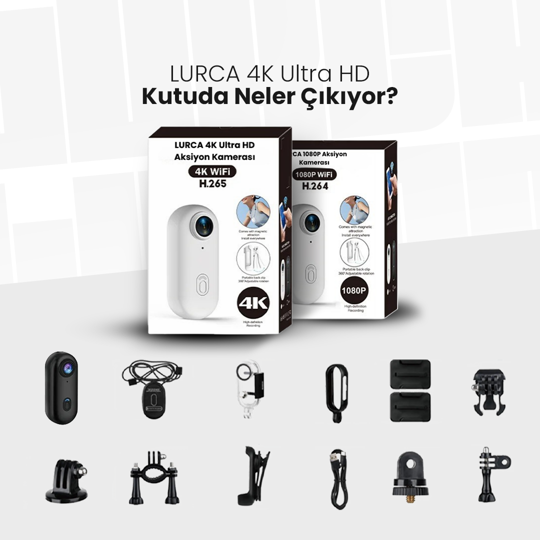 LURCA™ 4K Ultra HD Mini Aksiyon Kamerası