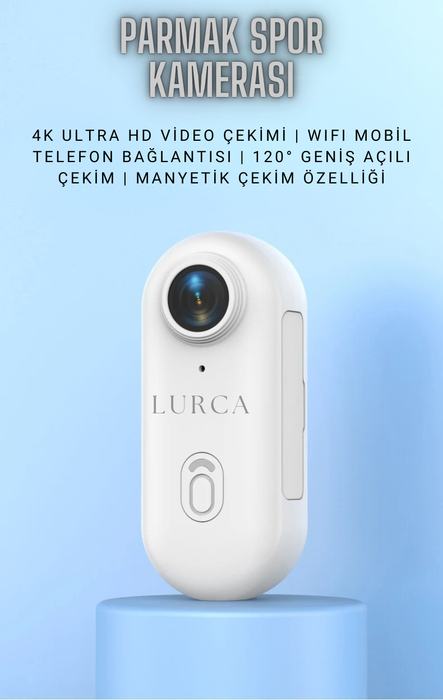 LURCA 4K Ultra HD Aksiyon Kamerası 🎥 – Manyetik, Hafif, Suya Dayanıklı!