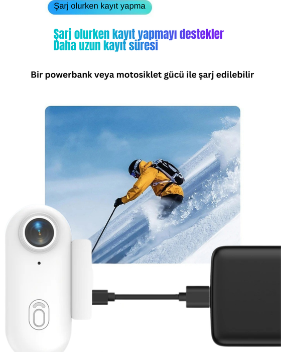 LURCA 4K Ultra HD Aksiyon Kamerası 🎥 – Manyetik, Hafif, Suya Dayanıklı!