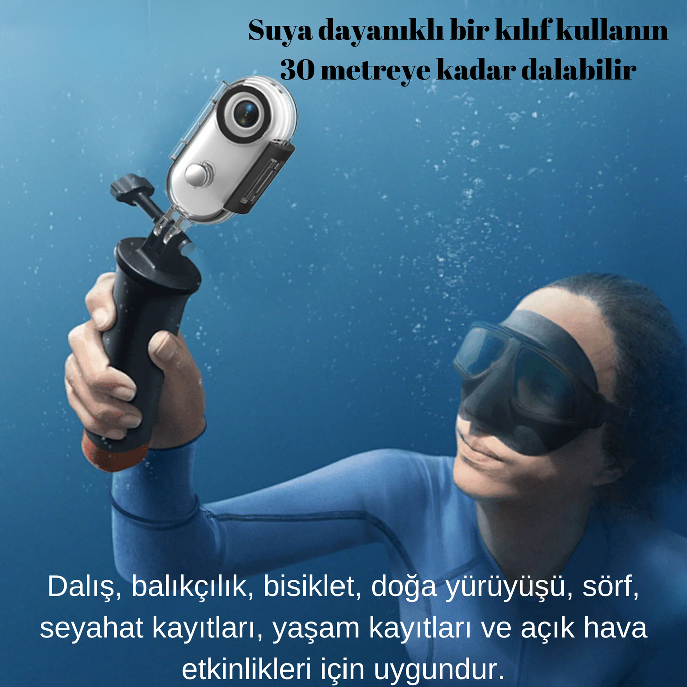 LURCA™ 4K Aksiyon Kamerası – Manyetik Montaj, 30m Su Geçirmezlik, Ultra Hafif & Taşınabilir!